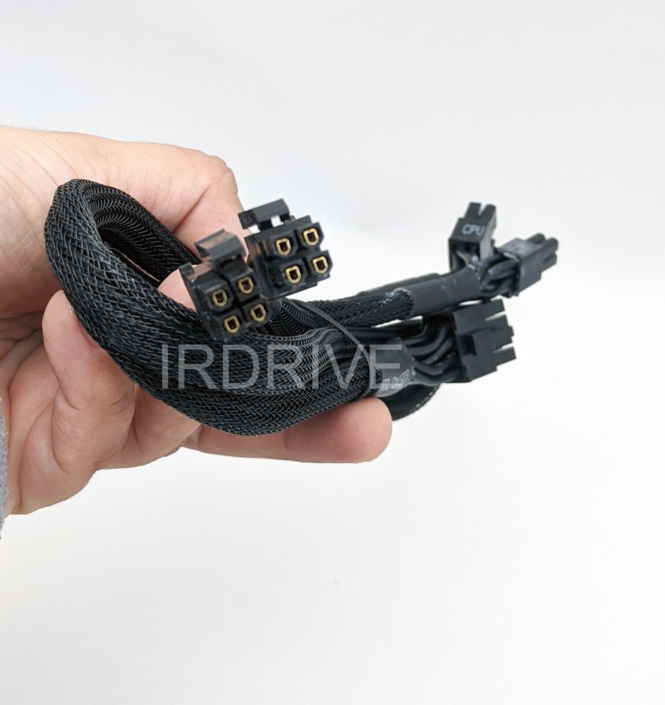 Fully Modular Sleeved 4+4pin CPU Cable Set for PowerSpec® PSX850GFM PSU