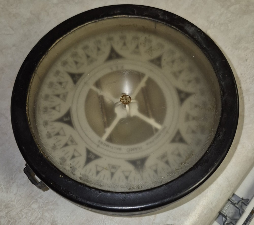 Nautical Antique Ship Compass -World War II Era