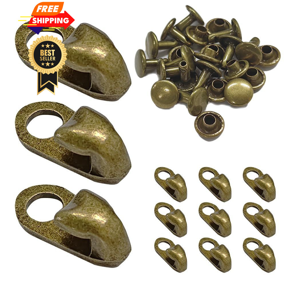 Ckyleole Boot Lace Hooks Shoe Hook 0.77 Inch, Bronze-12sets