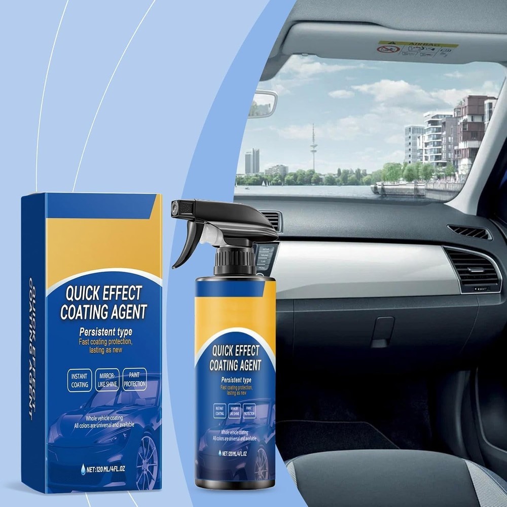 2 Pack Quick Effect Car Coating Spray - Ultimate Paint & Glass Protector