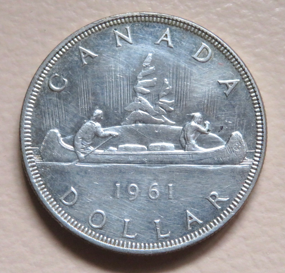 Canada. 1961 Silver - 1 Dollar..  EF/gEF - Full Lustre