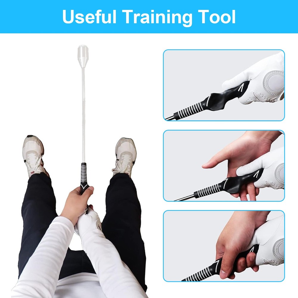 2 PCS Right Hand Golf Swing Training Grip Aid Standard Teaching Trainer Durable