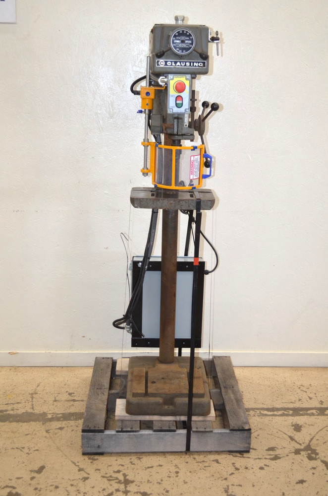 Nice Clausing 15" Variable Speed Floor Drill Press w/ Pro Tech Systems Shield