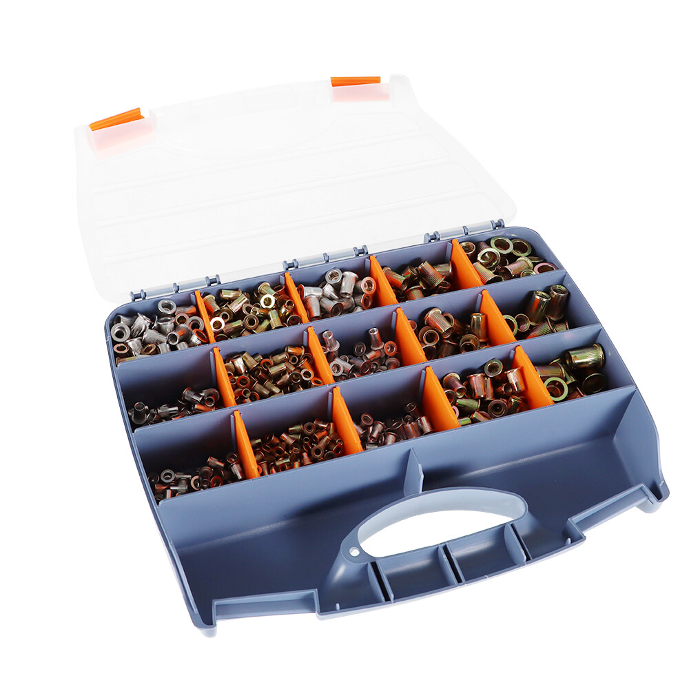 Rivnut Tool 900Pcs Rivet Nut Gun M3-M10 Kit Nut Setter Thread Setting Nutsert
