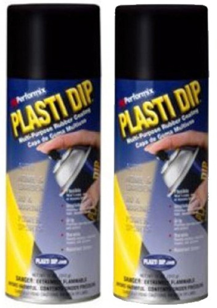 Rubber Coating Spray Set 2 Pack 11 Ounce Multi-Purpose hardware Black