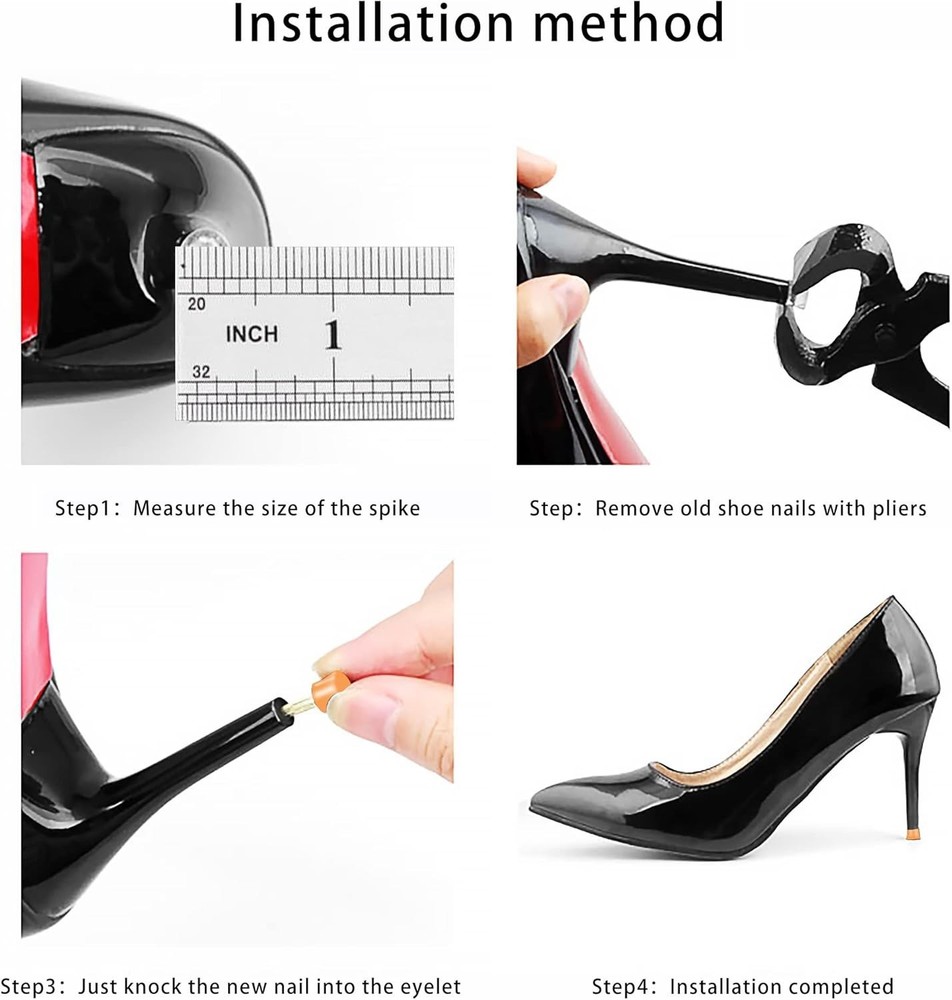 Durable High Heel Protector Tips - Effortless Installation & Silent Walk