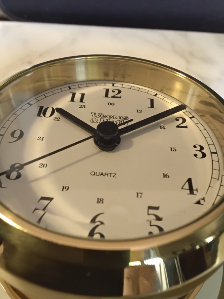 Weems and plath skipjack gimbal clock barometer