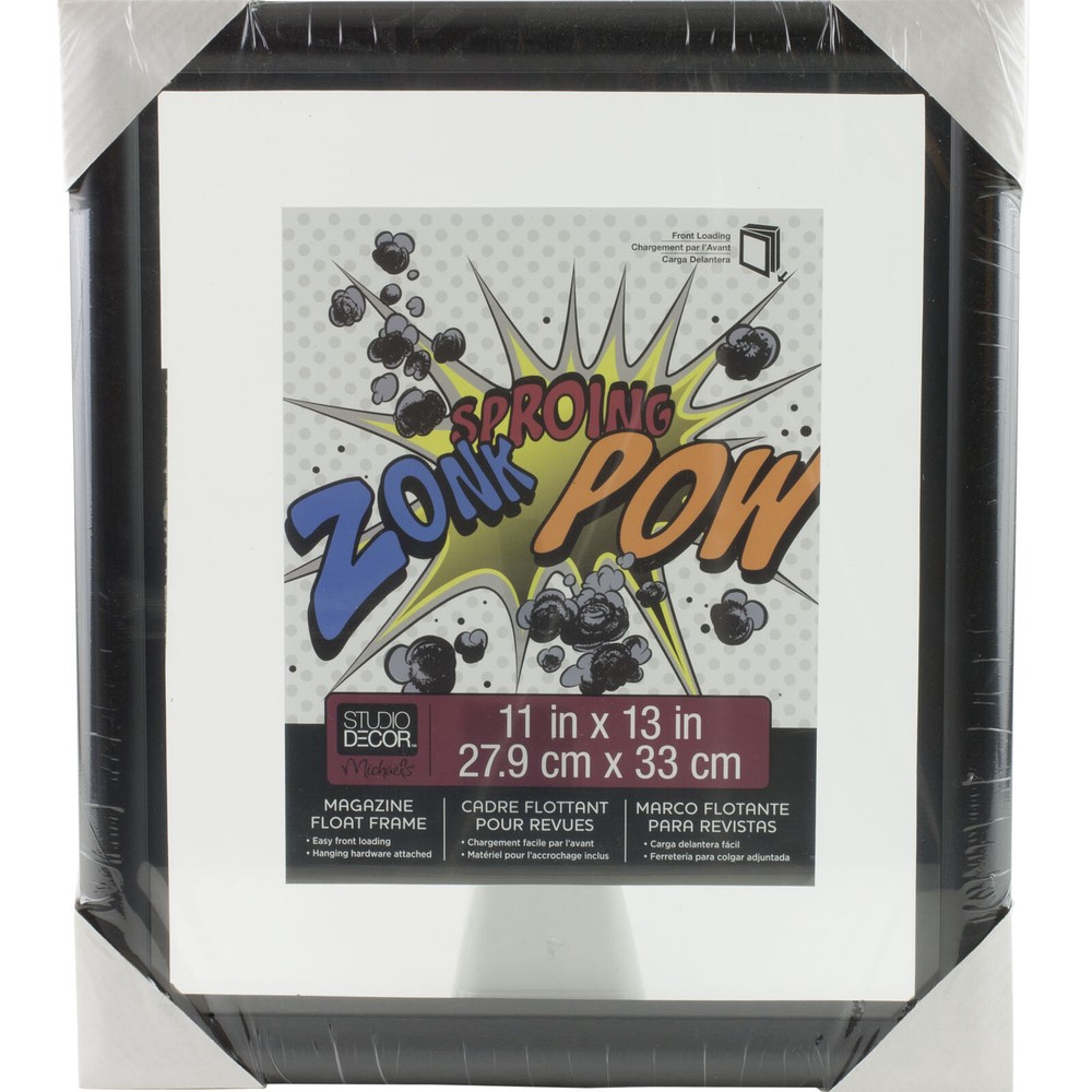 Magazine Comic Book 11" x 13" Float Display Glass Wall Frame