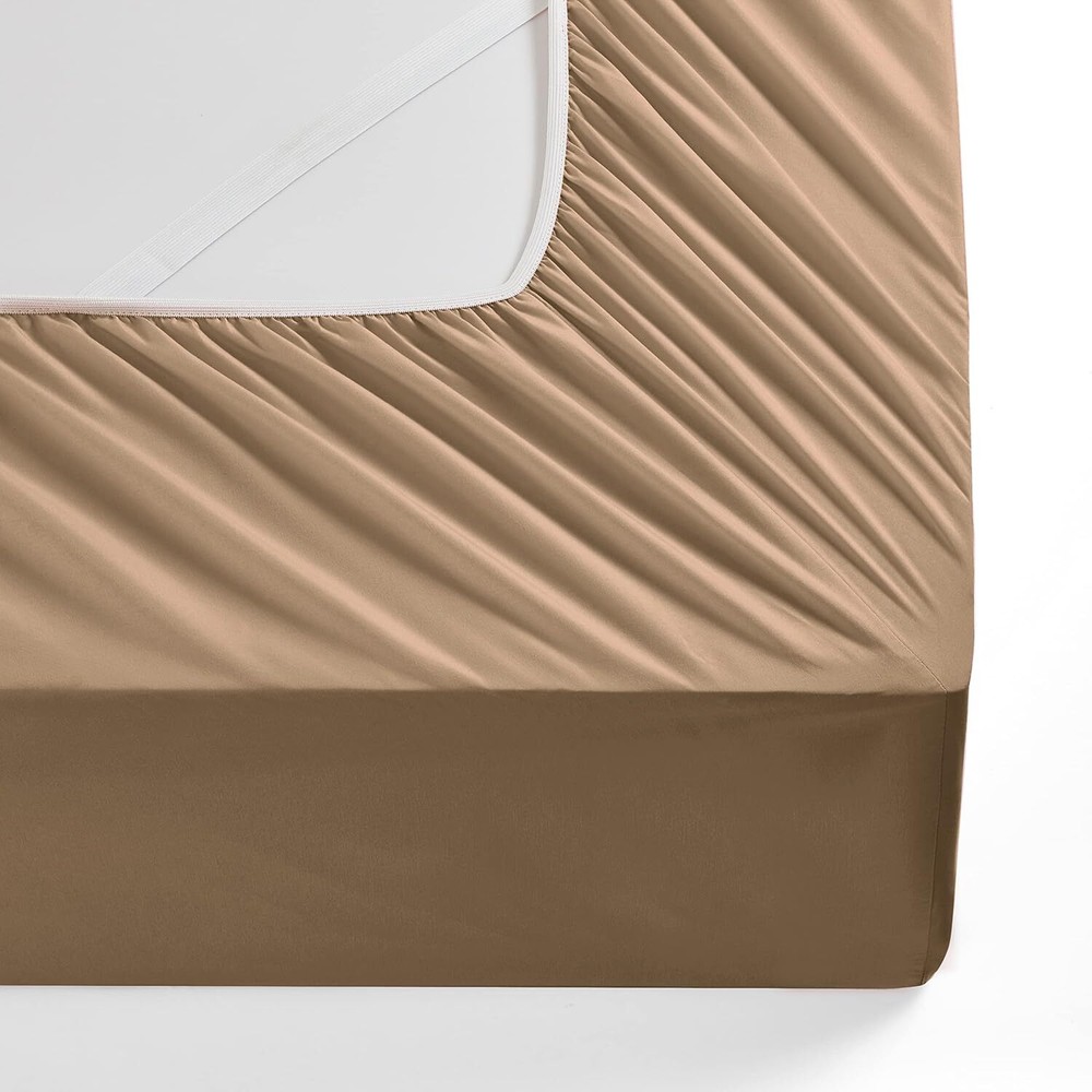 Cal King Extra Deep Pocket Fitted Sheet Only - 1800 Thread Count Hotel Deep F...
