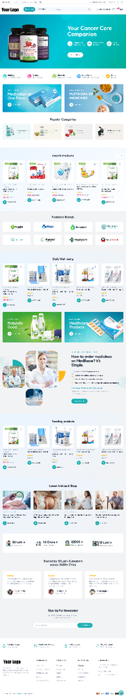 Supplement Website Design with Free 5GB VPS Web Hosting