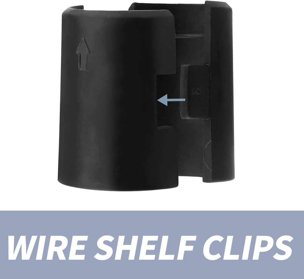 54 Pack Wire Shelf Clips for 7/8 Inch Post, Split Shelving Sleeves Replacements