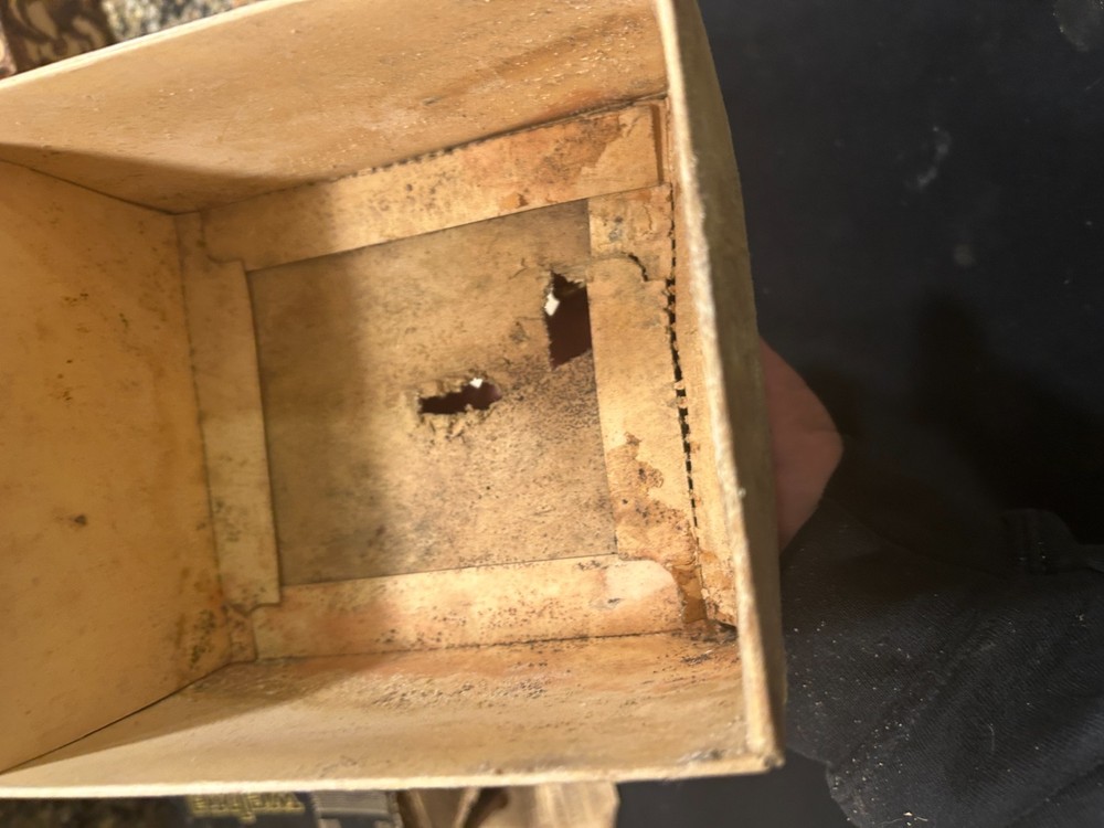 Webra RC airplane engine box in poor condition