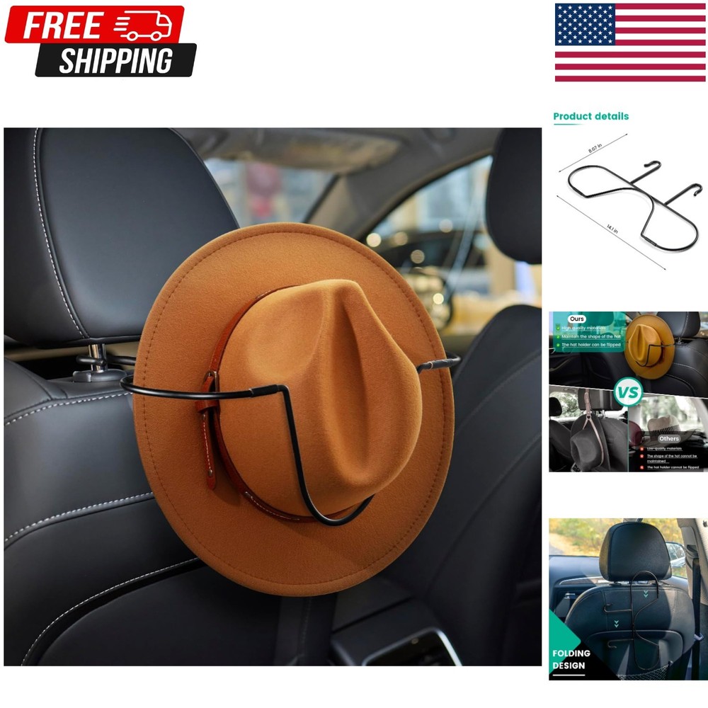 Folding Design Hat Rack For Car, Cowboy Hat Holder For Truck SUV Carkeep Hat ...