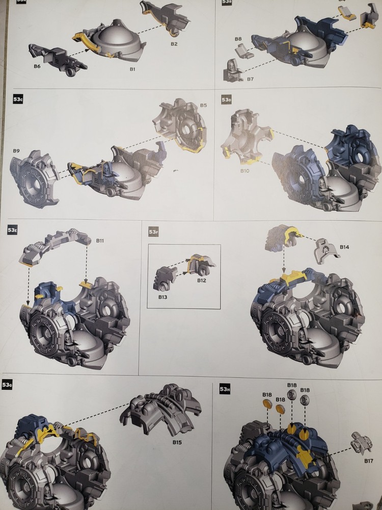 30K Space Marine Bits Saturnine Dreadnought Torso Sarcophagus Set