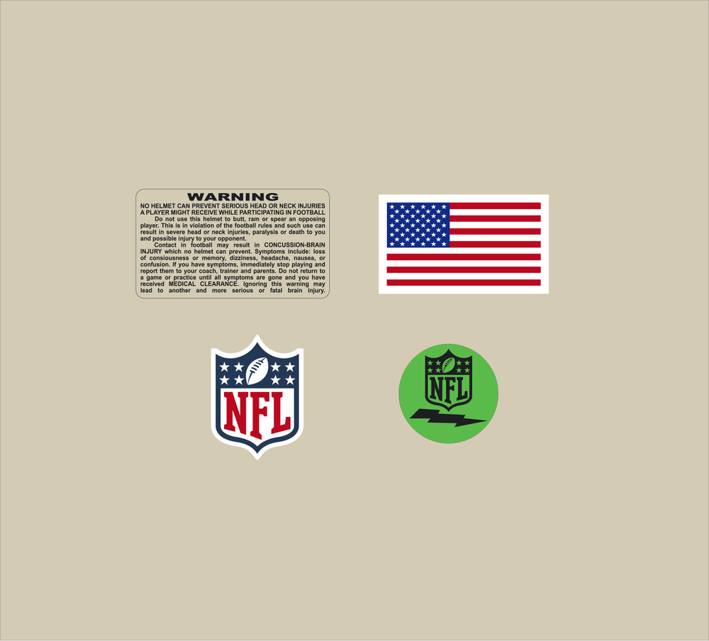 Decal Bundle (Mini) for all Mini Football Helmets