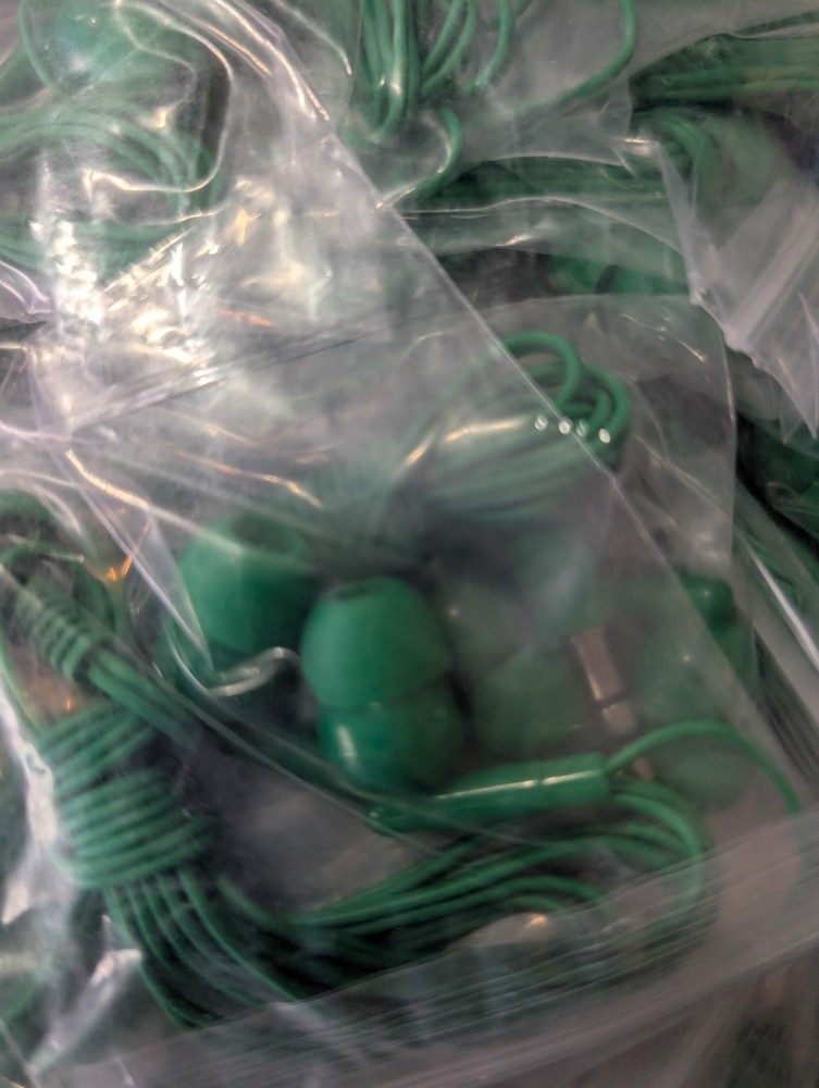 Kanayu 100 Pack Wired Earbuds Bulk for Classroom Headphones Wired Basic