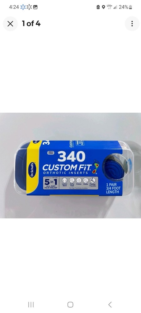 Dr. Scholl's CF340 Custom Fit Orthotic Inserts