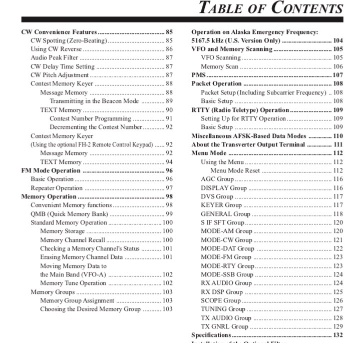 Yaesu FT-2000D Transceiver OWNER'S MANUAL