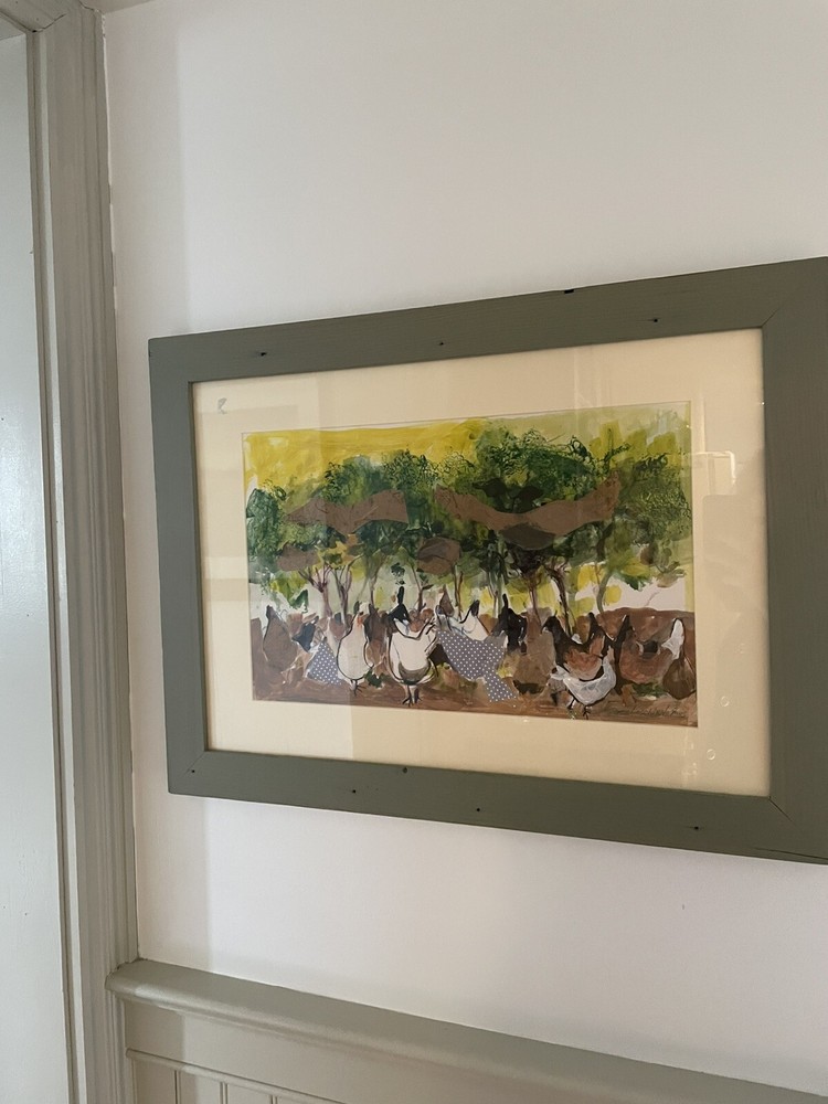 Doree Loschiavo Mixed Media Chickens