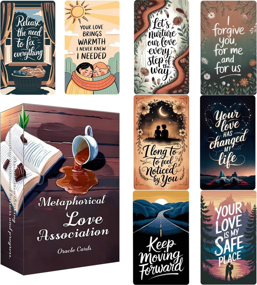 Elegant Metaphorical Oracle Cards - Enhance Creative Thinking & Reflection