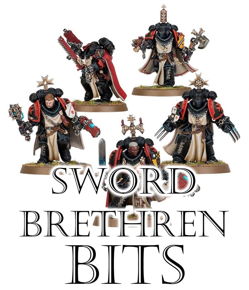 Warhammer 40k Black Templars Sword Brethren Bits, Games Workshop, Space Marine