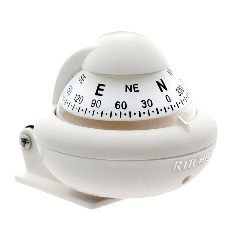 Ritchie X10WM RitchieSport White Bracket Mount Compass