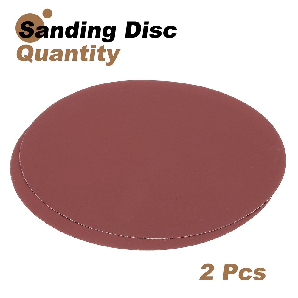 2pcs 10" Hook and Loop Sanding Discs 2000 Grits Aluminum Oxide Sandpapers