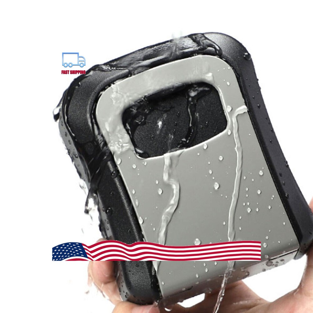 4 Digit Key Safe Lock Box Combination Wall Mount Security Storage Case Organizer