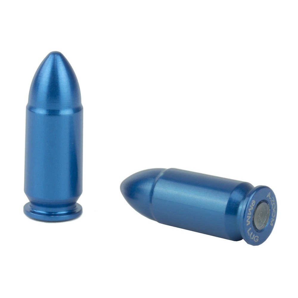 A-ZOOM 9MM Luger Snap Cap, Blue, 10-Pack - Durable Training Ammo