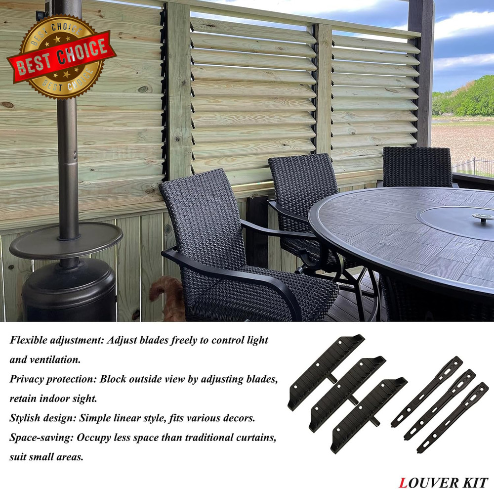 Louver Bracket Kit, Deck Sunblind System, Shutters Hardware System for Windows G