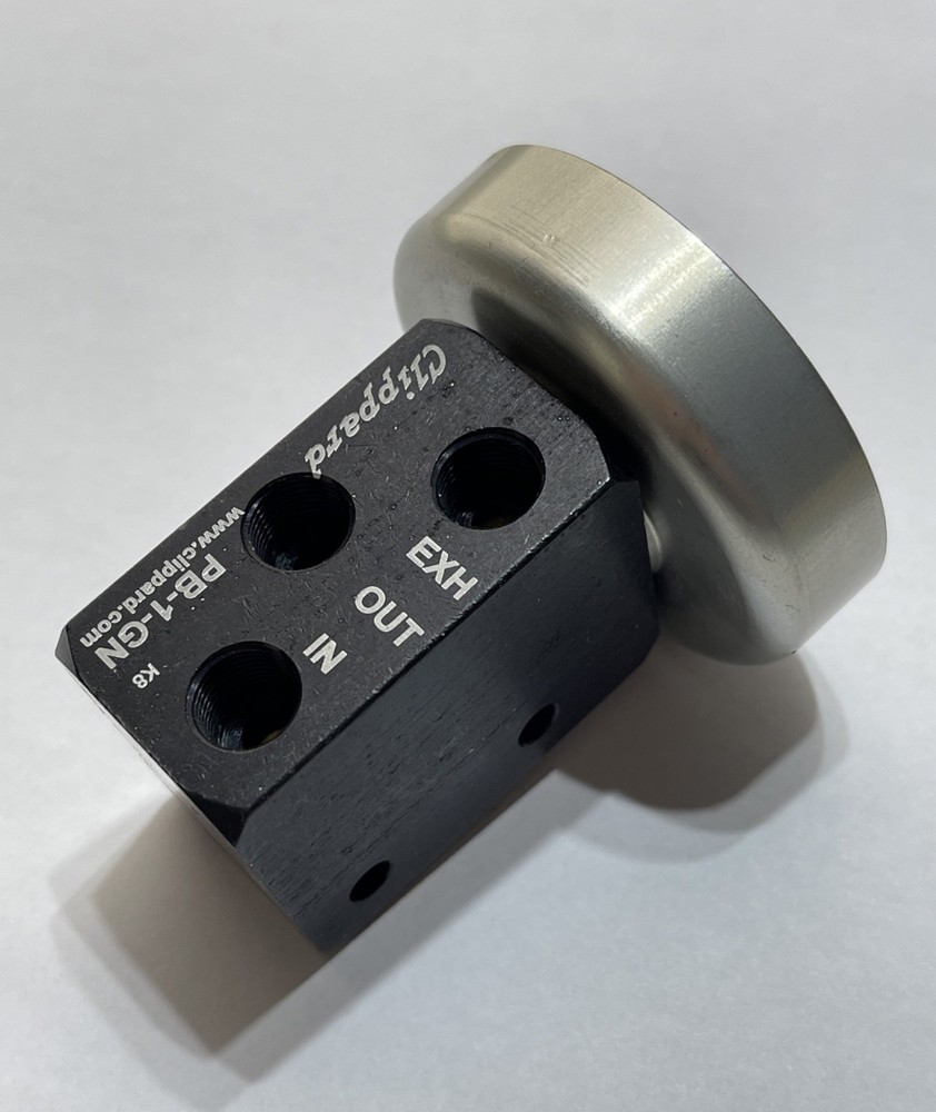 Clippard PB-1-GN 3-Way Palm Button Valve