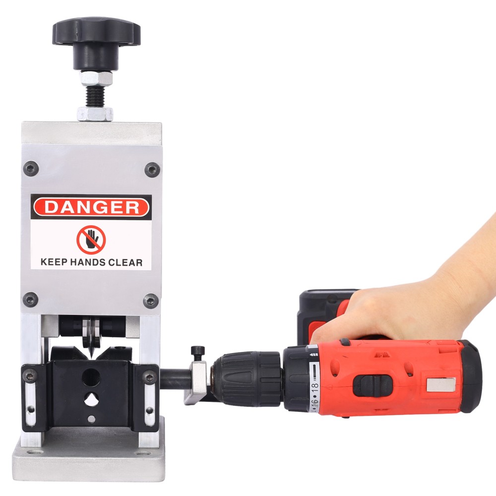 Drill Powered Wire Stripper, Manual Stripping Machine for Scrap Wire Recycling