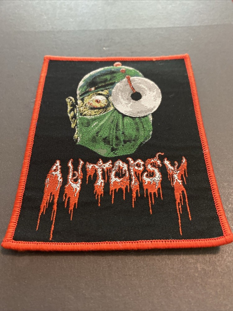 AUTOPSY Severed Head Band Woven Sew On Patch