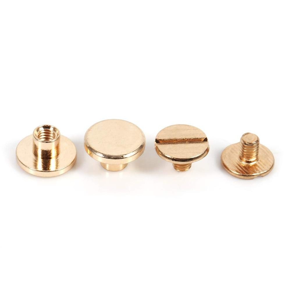 01 Wholesale Solid Brass Button Stud Screw Nail Screwback Leather Rivet Belt ...