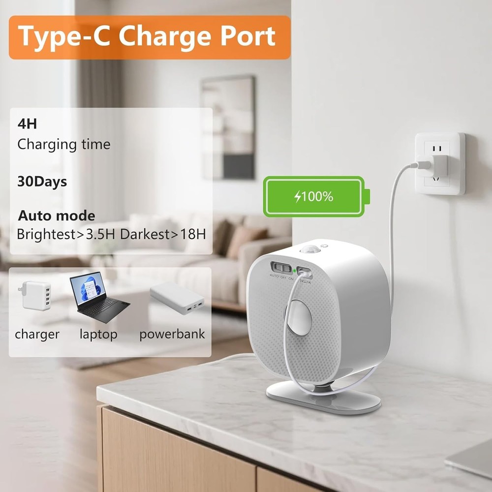 Rechargeable Touch Dimmable Night Light