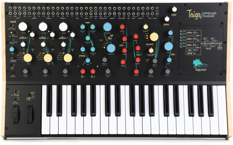 Pittsburgh Modular Taiga Keyboard Semi-modular Analog Synthesizer