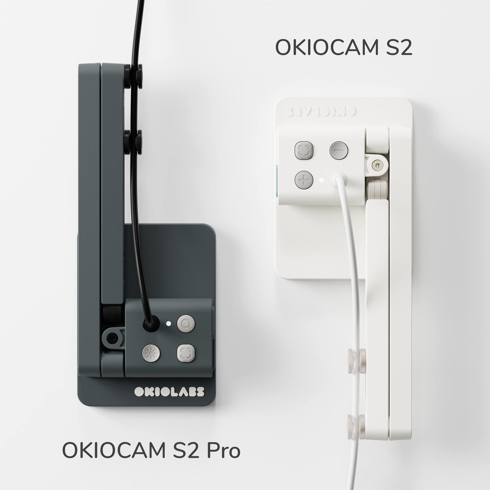 OKIOCAM S2 Pro 13-MP USB Document Camera, Built-in Light & Mic, OKIOPoint Smart