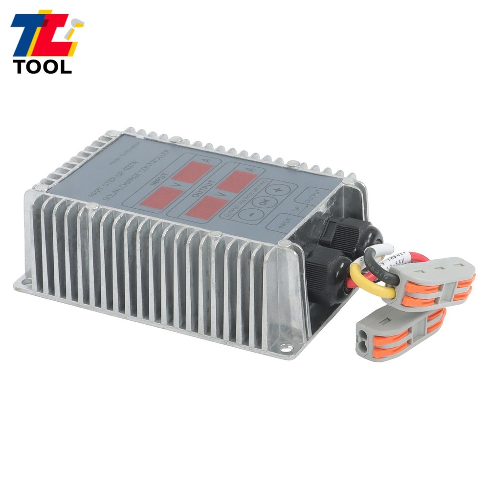 400W MPPT Solar Charge Controller 24-85V Boost Waterproof LED Adjustable