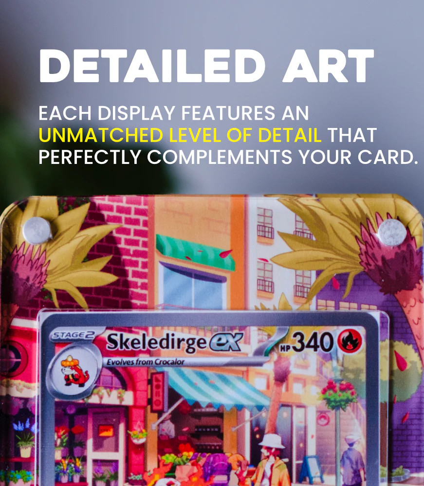 Zekrom ex SAR | Extended Art Display Case for Pokemon Card