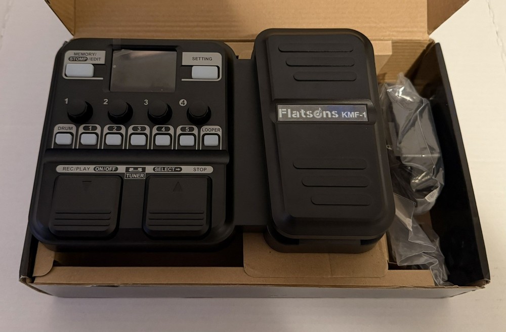 Flatsons KMF-1 Multi-Effects Processor For Electric Guitar - Black