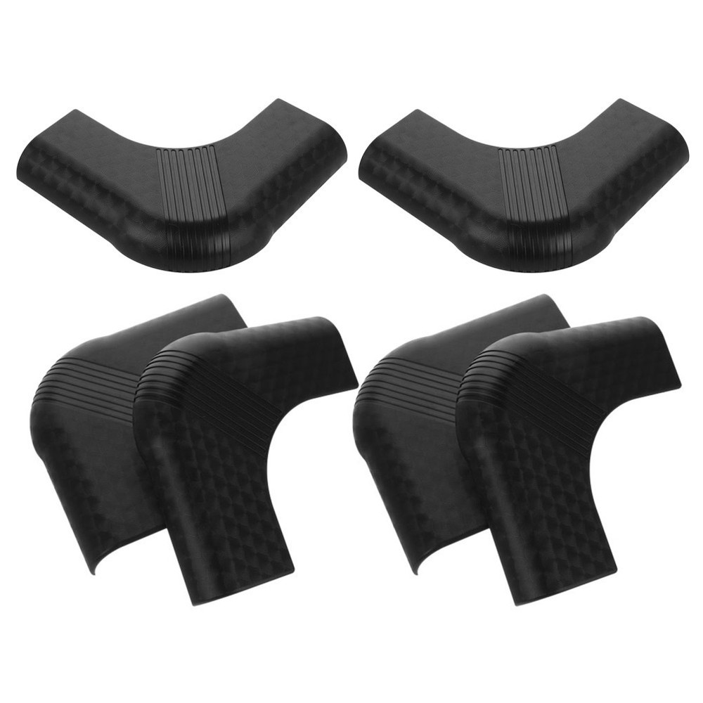 6pcs Pool Table Corner Guards Edge Bumper Covers Nylon (Black) - For Billiard