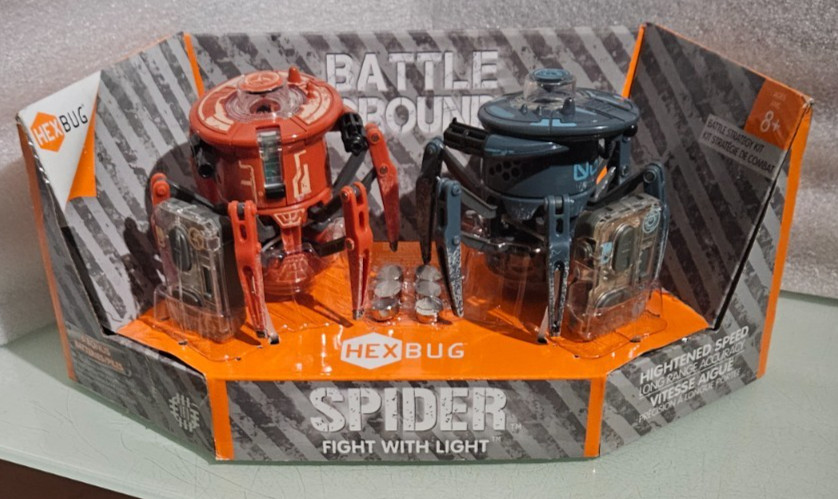 hexbug hex bug   SPIDER FIGHT WITH LIGHT DUAL PACK  NEW  no box plastic canopy