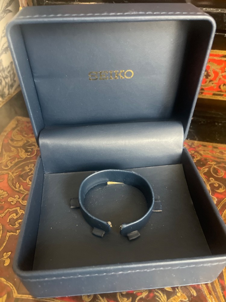 Seiko Empty Presentation Blue Leatherette Watch Box