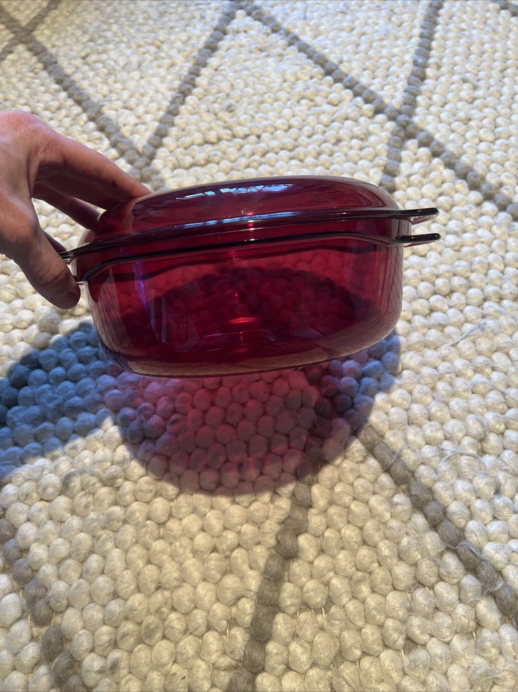 Tupperware Microwave Stack Cooker Steamer 2210A Cranberry 1.75 Quart Bowl Lid