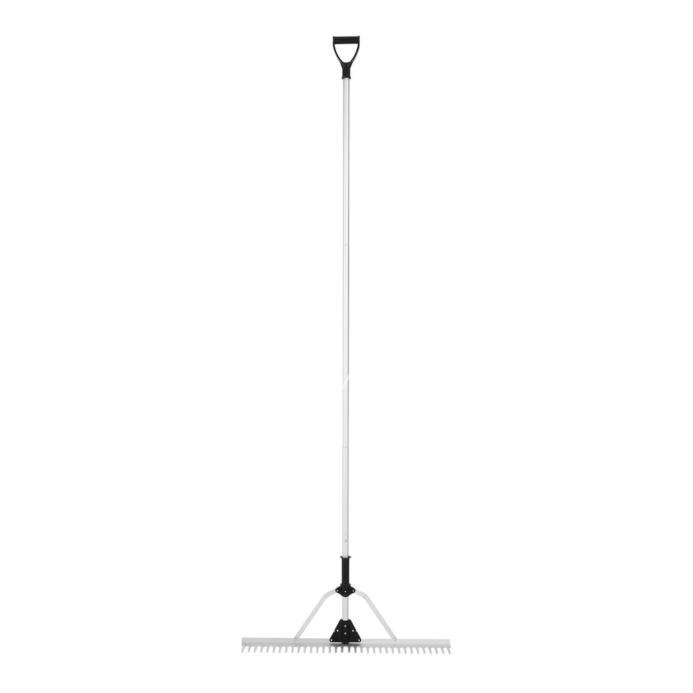VEVOR Landscape Rake 36" Head Aluminum Landscape Rake 102.36" Adjustable Handle