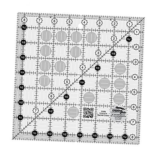 8.5" Square Quilting Ruler Template CGR8