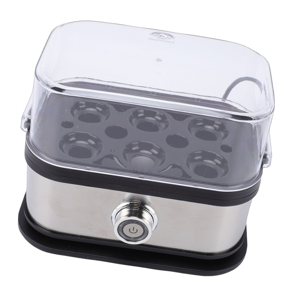 3-Egg Cooker Electric 6 Eggs Soft Medium Hard Boiled Poached Egg Maker
