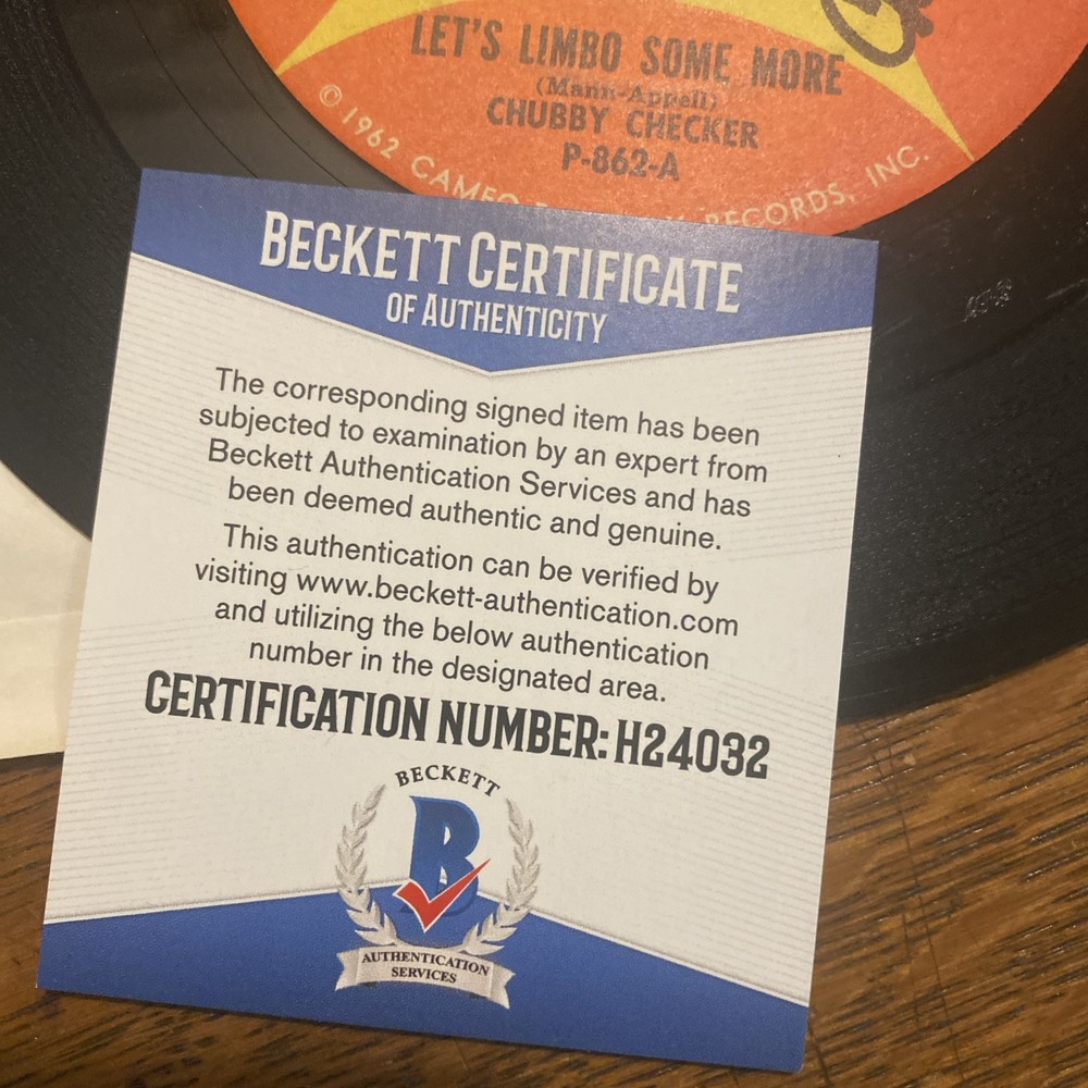 Chubby Checker Signed Autographed Beckett BAS Let’s Limbo Some More Record