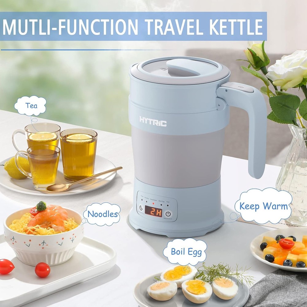 Travel Kettle Collapsible Compact Kettle, BPA-Free, with Multi-Function Panel