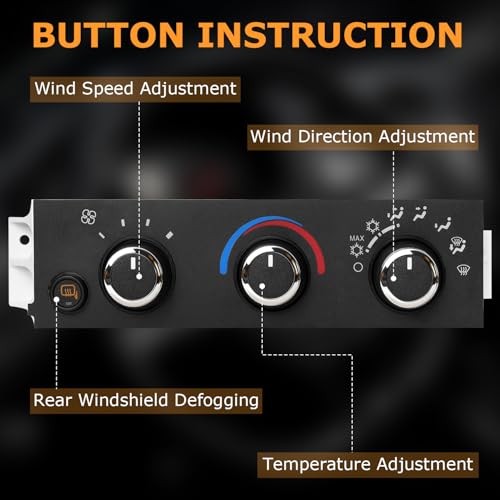 599-294 Front A/C Heater Climate Control Module Panel Compatible with Chevy